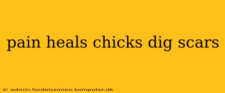 pain heals chicks dig scars