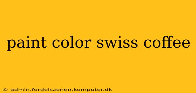 paint color swiss coffee