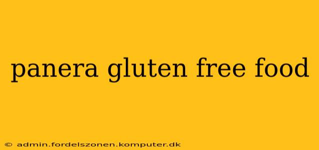 panera gluten free food