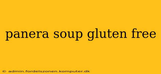 panera soup gluten free