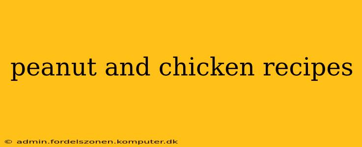 peanut and chicken recipes