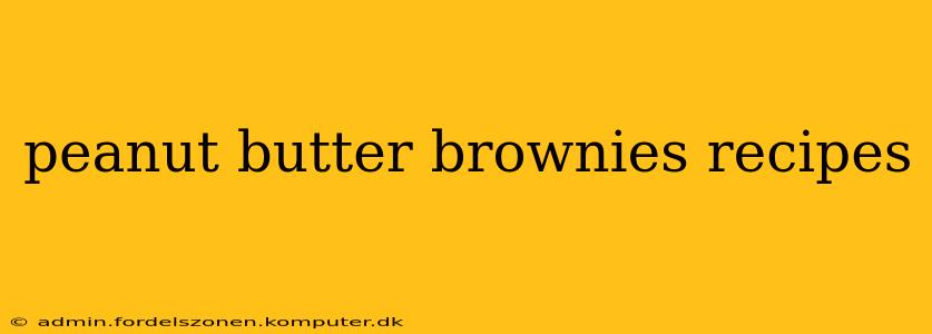 peanut butter brownies recipes
