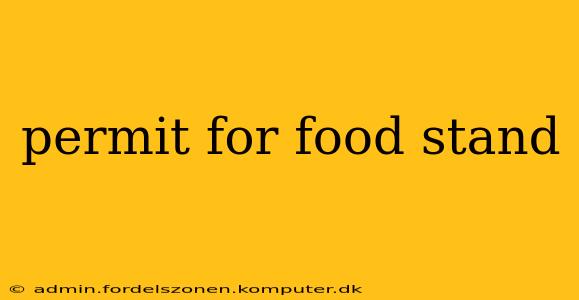 permit for food stand