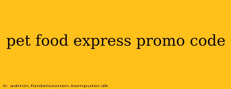 pet food express promo code