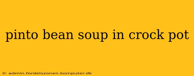 pinto bean soup in crock pot