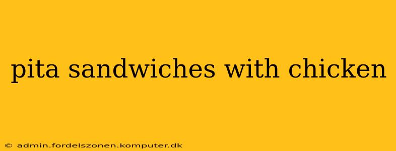 pita sandwiches with chicken