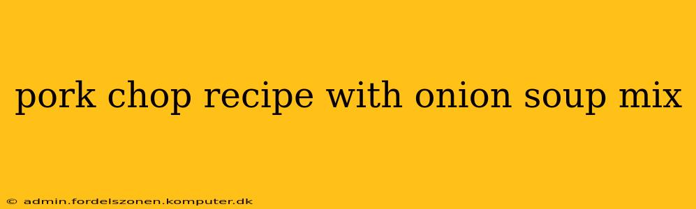 pork chop recipe with onion soup mix
