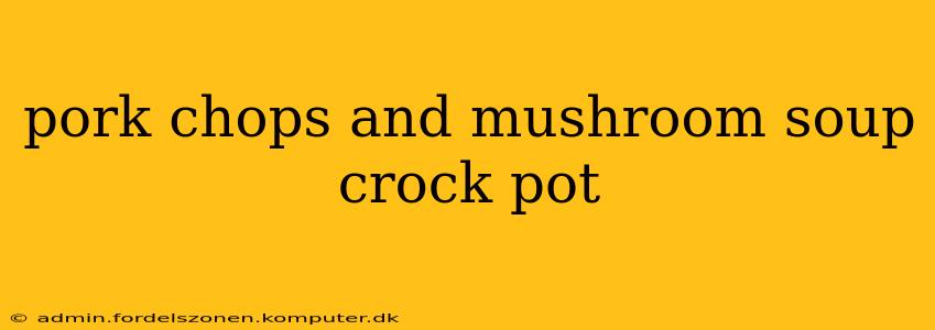 pork chops and mushroom soup crock pot