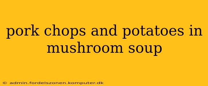 pork chops and potatoes in mushroom soup