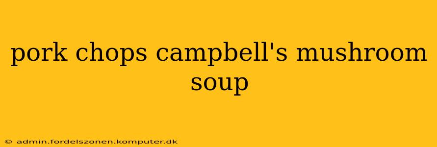 pork chops campbell's mushroom soup
