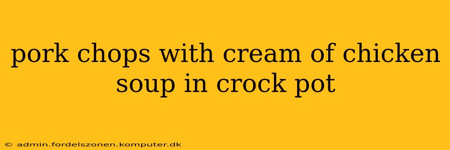 pork chops with cream of chicken soup in crock pot