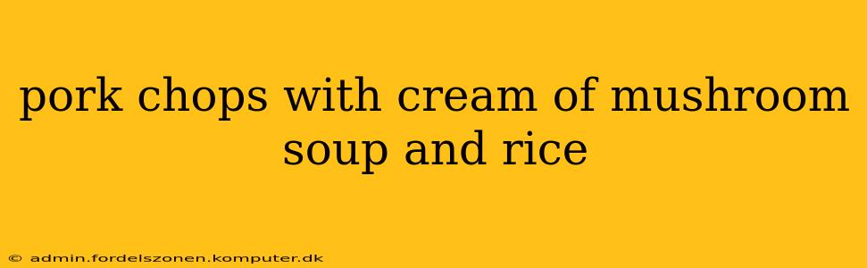 pork chops with cream of mushroom soup and rice