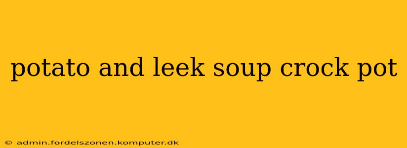 potato and leek soup crock pot