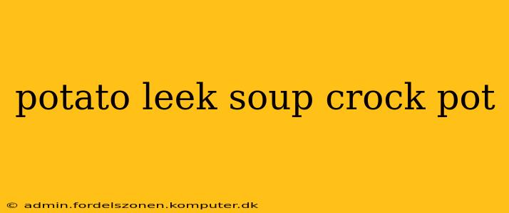 potato leek soup crock pot