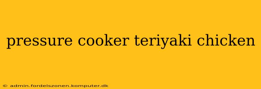 pressure cooker teriyaki chicken