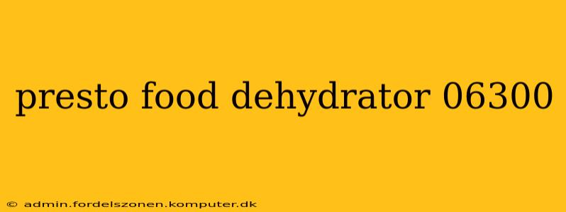 presto food dehydrator 06300