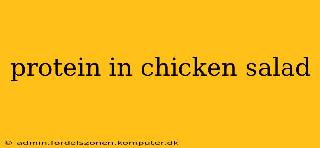 protein in chicken salad