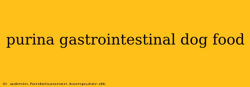 purina gastrointestinal dog food