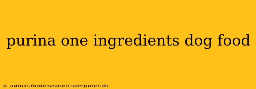 purina one ingredients dog food