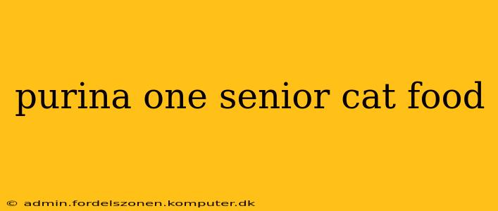 purina one senior cat food