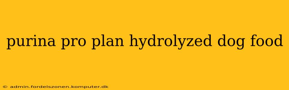 purina pro plan hydrolyzed dog food