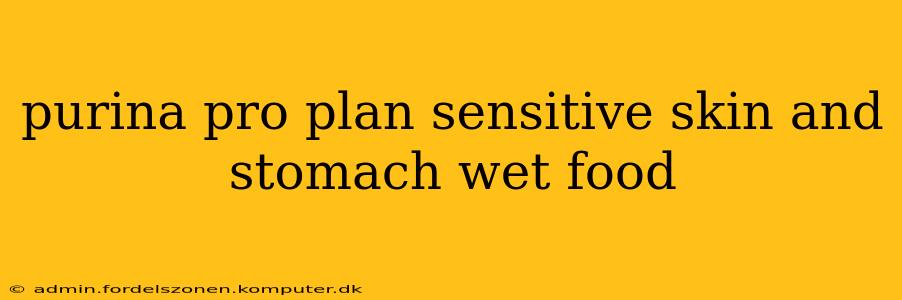 purina pro plan sensitive skin and stomach wet food