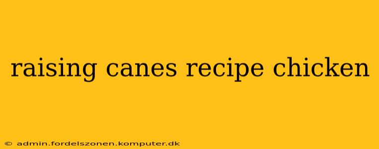 raising canes recipe chicken