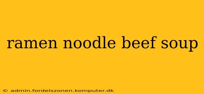 ramen noodle beef soup