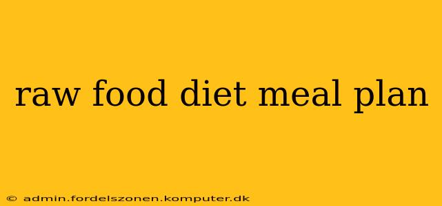 raw food diet meal plan