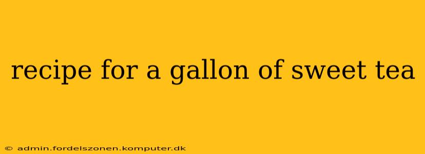 recipe for a gallon of sweet tea