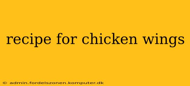 recipe for chicken wings