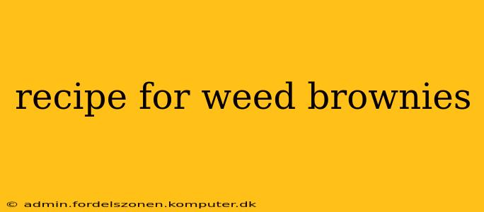 recipe for weed brownies