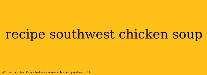 recipe southwest chicken soup