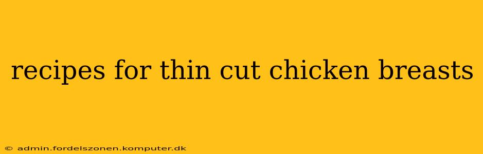 recipes for thin cut chicken breasts