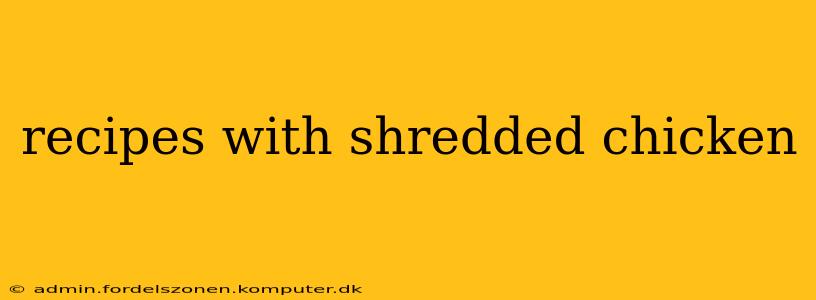 recipes with shredded chicken