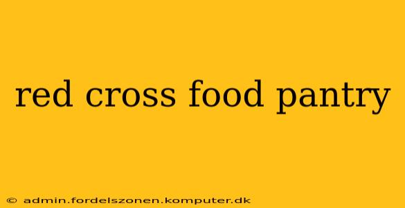 red cross food pantry