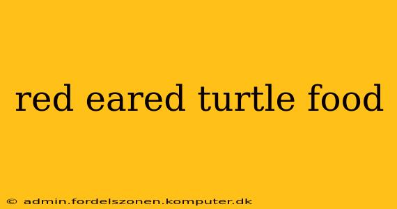 red eared turtle food