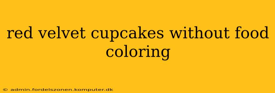 red velvet cupcakes without food coloring