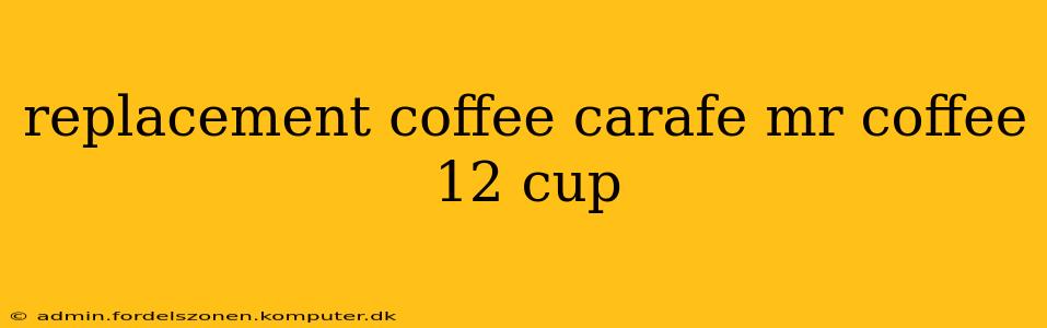 replacement coffee carafe mr coffee 12 cup