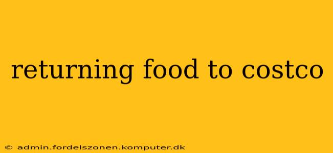 returning food to costco