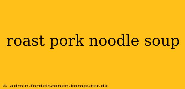 roast pork noodle soup