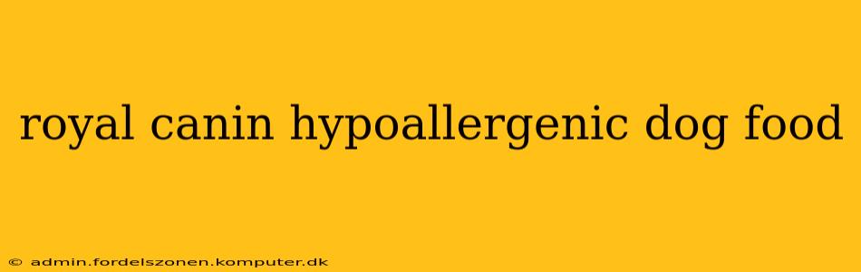 royal canin hypoallergenic dog food