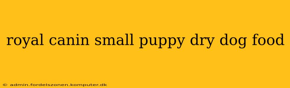 royal canin small puppy dry dog food