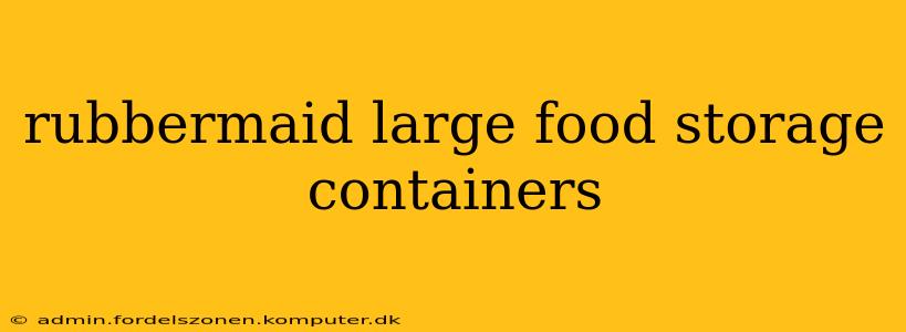 rubbermaid large food storage containers