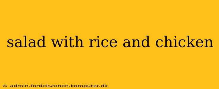 salad with rice and chicken