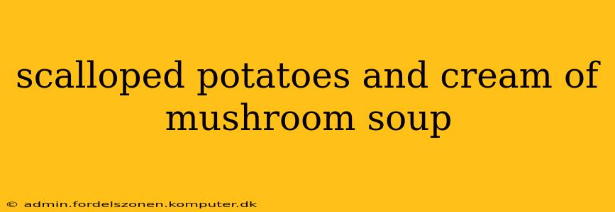 scalloped potatoes and cream of mushroom soup