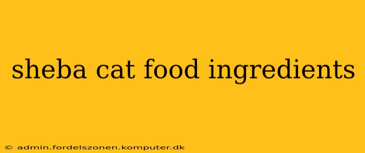 sheba cat food ingredients