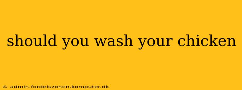 should you wash your chicken