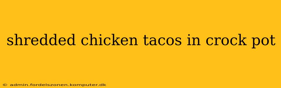 shredded chicken tacos in crock pot