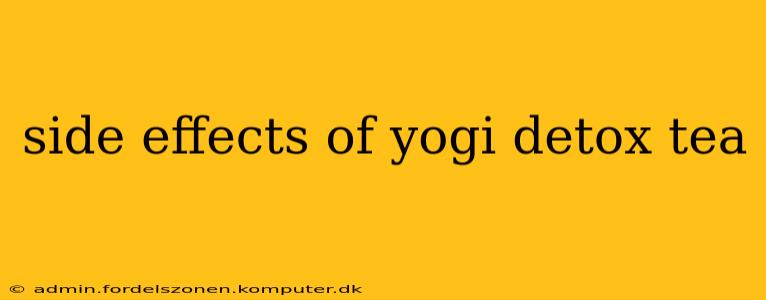 side effects of yogi detox tea